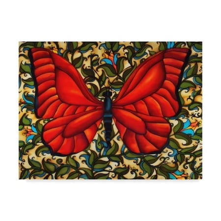 Holly Carr 'Red Butterfly' Canvas Art,24x32